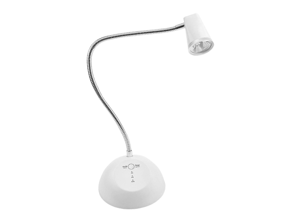 Lámpara de gel para uñas con cuello de cisne USB de 18 W para manicura profesional, color blanco Ly Ebike