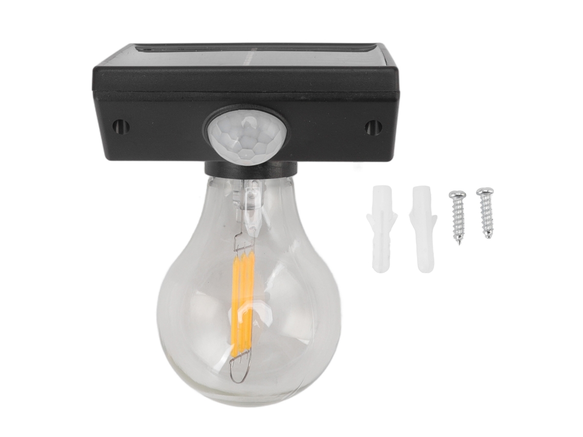 Lámpara de pared LED solar 2026 con sensor de movimiento, resistente al agua, para decoración de patios.
