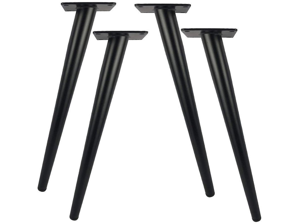2026-4 Piezas Patas De Mesa Metálicas 20cm, Capacidad 800kg, Para Muebles, Armarios, Escritorios, Sillas