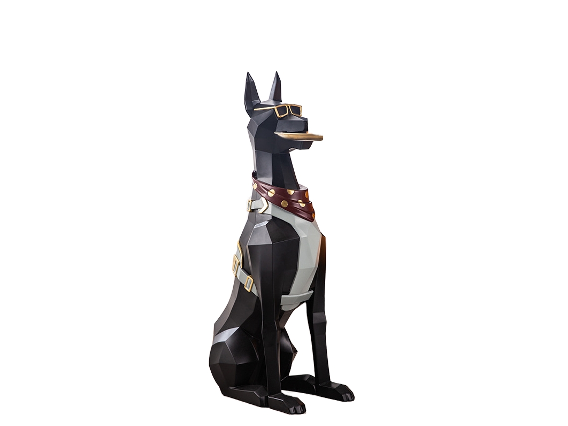 Escultura de resina 3D que representa el Egipto de la suerte para decoración de oficina o del hogar.
