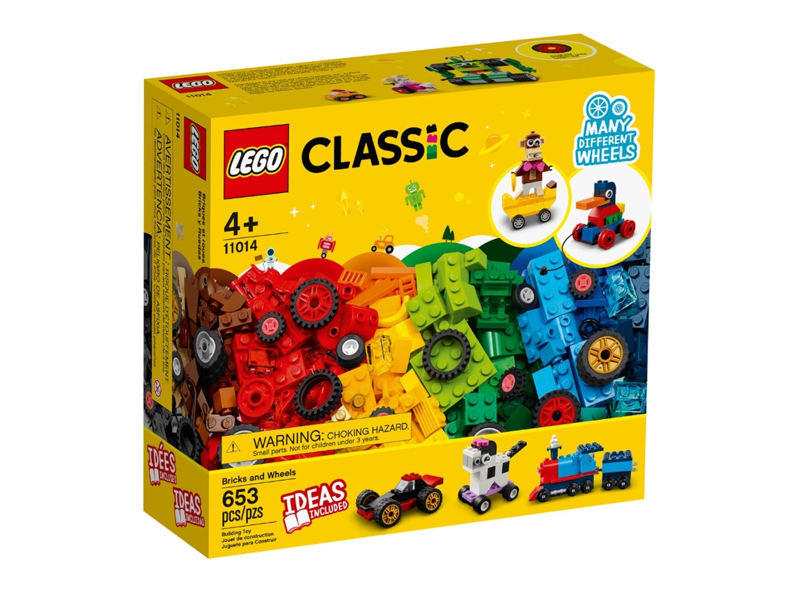 LEGO Classic: LEGO Classic: CLASSIC Piezas Y Ruedas - 11014 (Multicolor -  Edad Mínima: ‍4 Años)