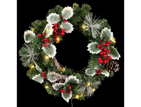 Corona de Navidad PVC Multicolor 40 x 40 x 10 cm