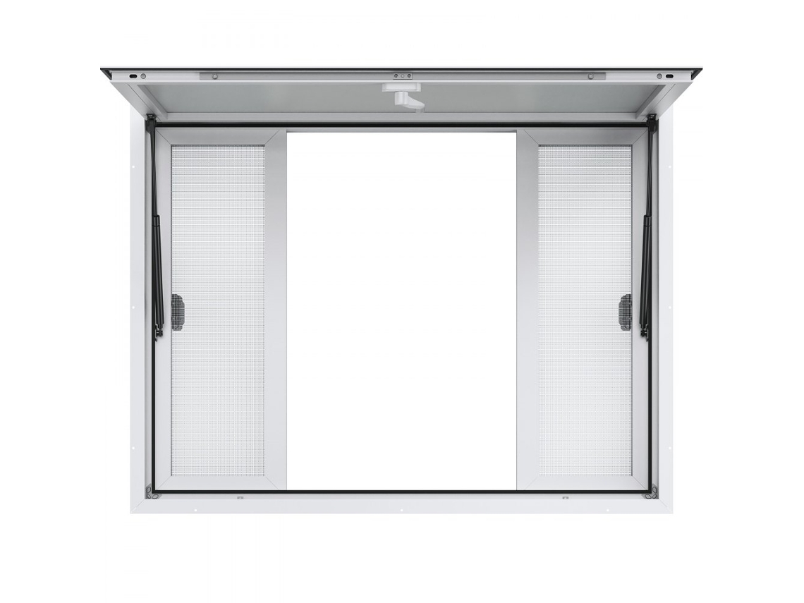 Ventana de Servicio para Food Truck 1248x943mm con Rejillas de Aluminio Tekmaquinas