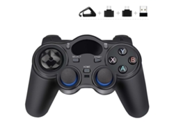 Joystick Inalámbrico De 2,6 Ghz Compatible Con Smartphones, Tabletas Y Decodificadores De Smart Tv. Color Negro*.