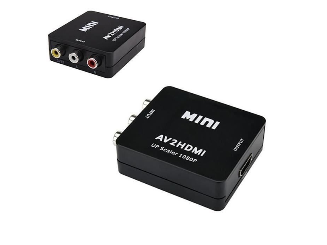 Mini Rca Av a Hdmi Convertidor Adaptador Compuesto Av2Hdmi Convertidor 1080P Hdtv Dvdb