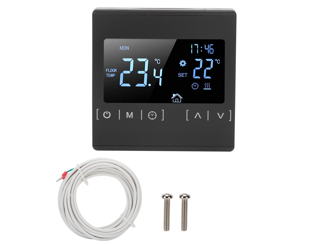 Controlador de temperatura programable para estufa de sauna con calefacción por suelo radiante (85 V-240 V)