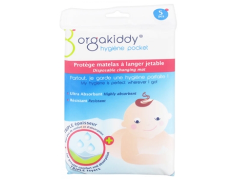 Higiene Pocket Protector de Colchón Cambiador Desechable 5 Protectores ORGAKIDDY