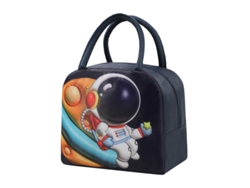 Fiambrera térmica infantil (Astronauta) con asa, Dimensiones: 23 x 19 x 13 cm