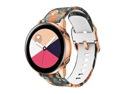 Correa de silicona estampada para Samsung Galaxy Watch de 42 mm (rosa y rojo)