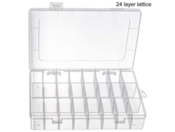 Caja De Almacenamiento Con Divisores Ajustables, Organizador Con 15/24/36 Compartimentos.
