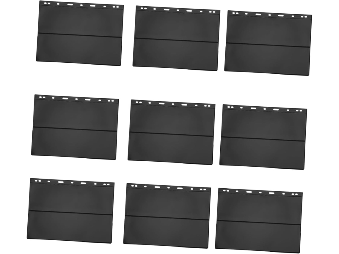 10 Hojas Sueltas Negras De Doble Cara Para Álbum De Sellos, Formato A5, 2 Filas
