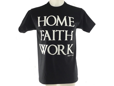 Camiseta ROCKINSTONE azul diácono Home Faith Work (Algodón - XL)