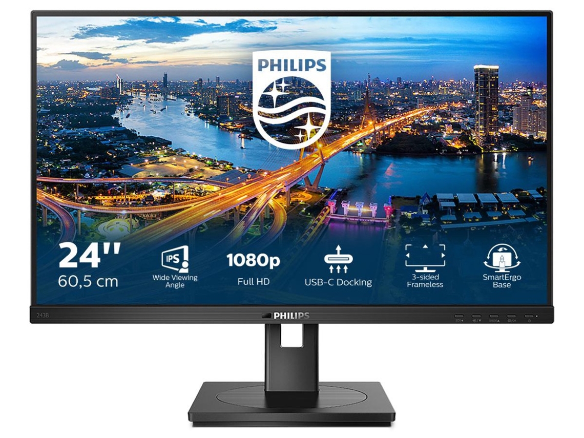 Monitor PHILIPS 243B1/00 (23.8" - 75 Hz - 4 ms)