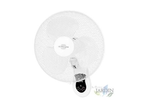 Ventilador de Pared ORBEGOZO mando a Distancia 3 Velocidades - 40 W)