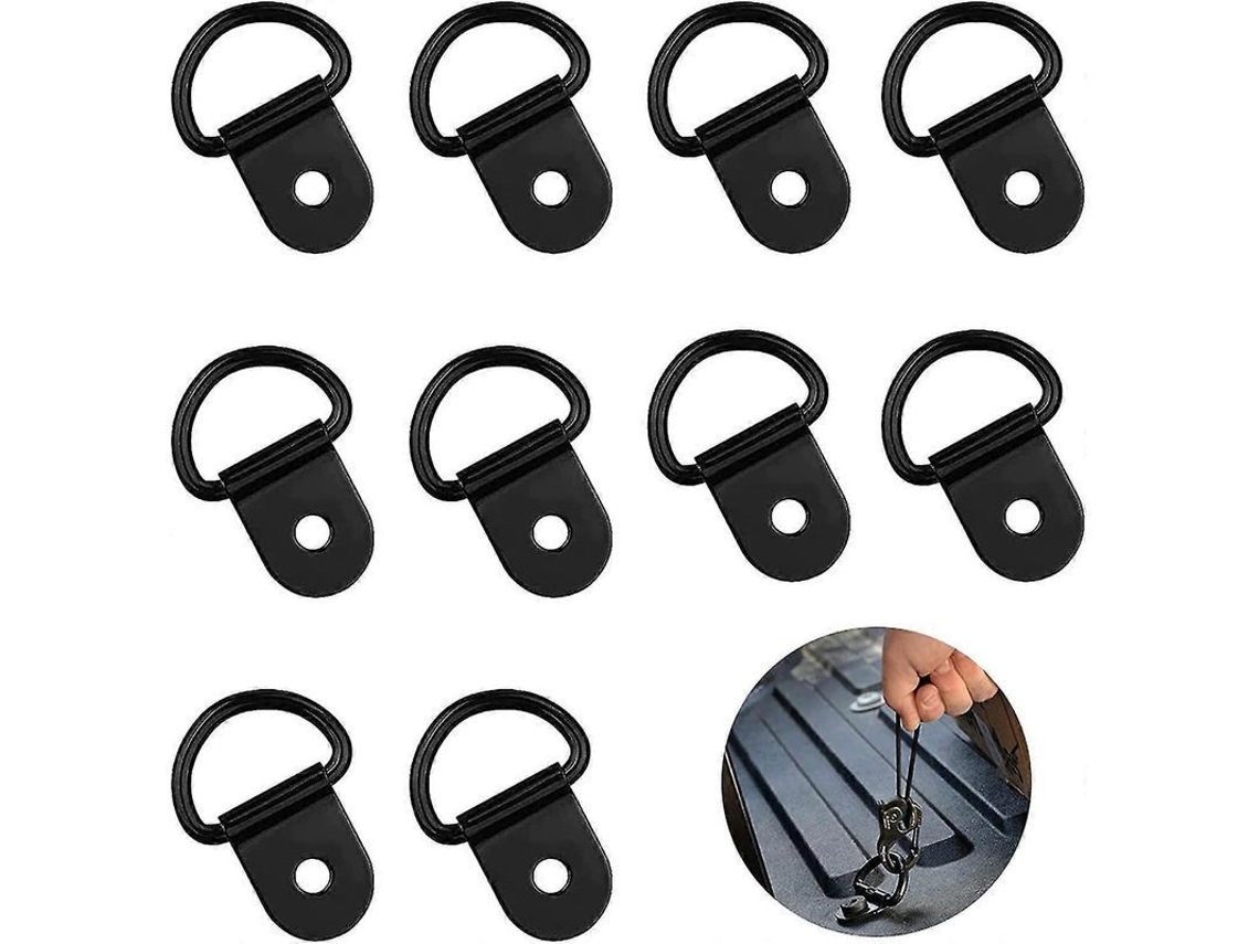 2026-anclaje D-rings De Acero Inoxidable, Anillos De Amarre Para Remolques, Camiones, 10 Piezas, Carga Máxima 100kg, Fácil Instalación