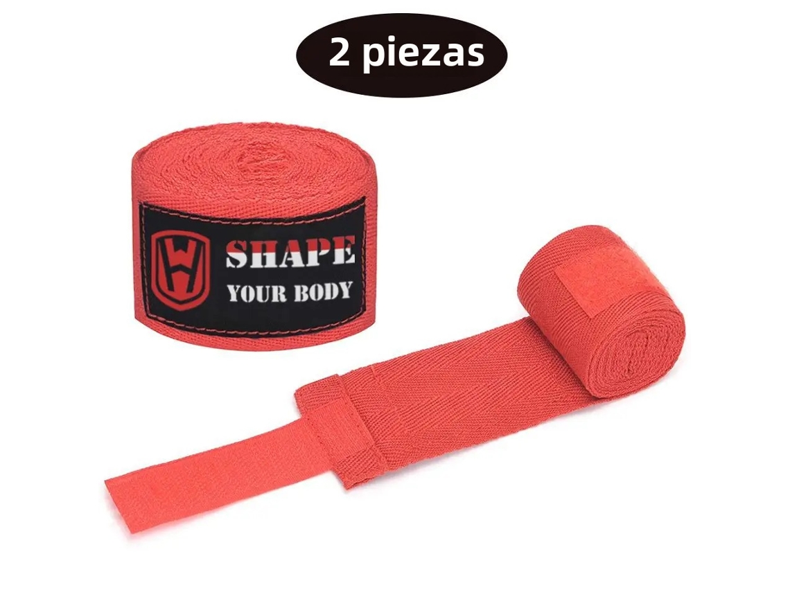 Vendas de boxeo para deportes de combate (rojas, 5 m)