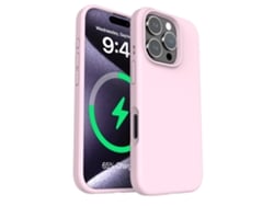 (rosa, Iphone 13 Pro Max) Funda Magnética De Silicona Líquida Para Iphone, Color Liso Y Sencillo.