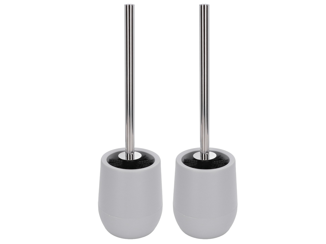 2 Juegos De Cepillos Para Limpiar El Inodoro Con Cable Con Bloqueo, De Acero Inoxidable Y Pp, Prácticos Y Duraderos.