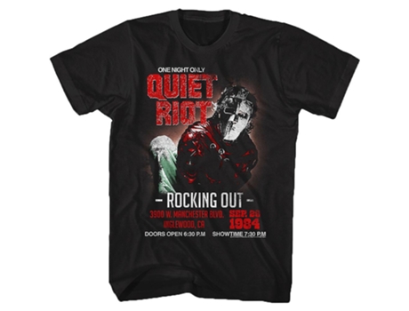 Camiseta ROCKINSTONE Rocking Out Quiet Riot (Algodón - XL)