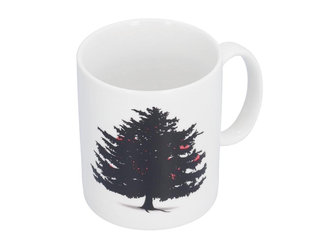 Taza De Cerámica Termocrómica Con Diseño De Árbol De Navidad Para Café, Hogar U Oficina.