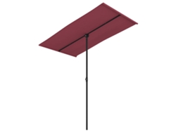 Sombrilla de exterior VIDAXL Rojo (180 x 110 cm)