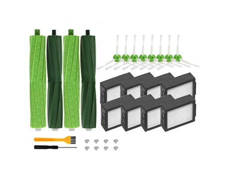 Escova de rolo escova lateral com filtro hepa para irobot roomba i7 i7+ e5 plus