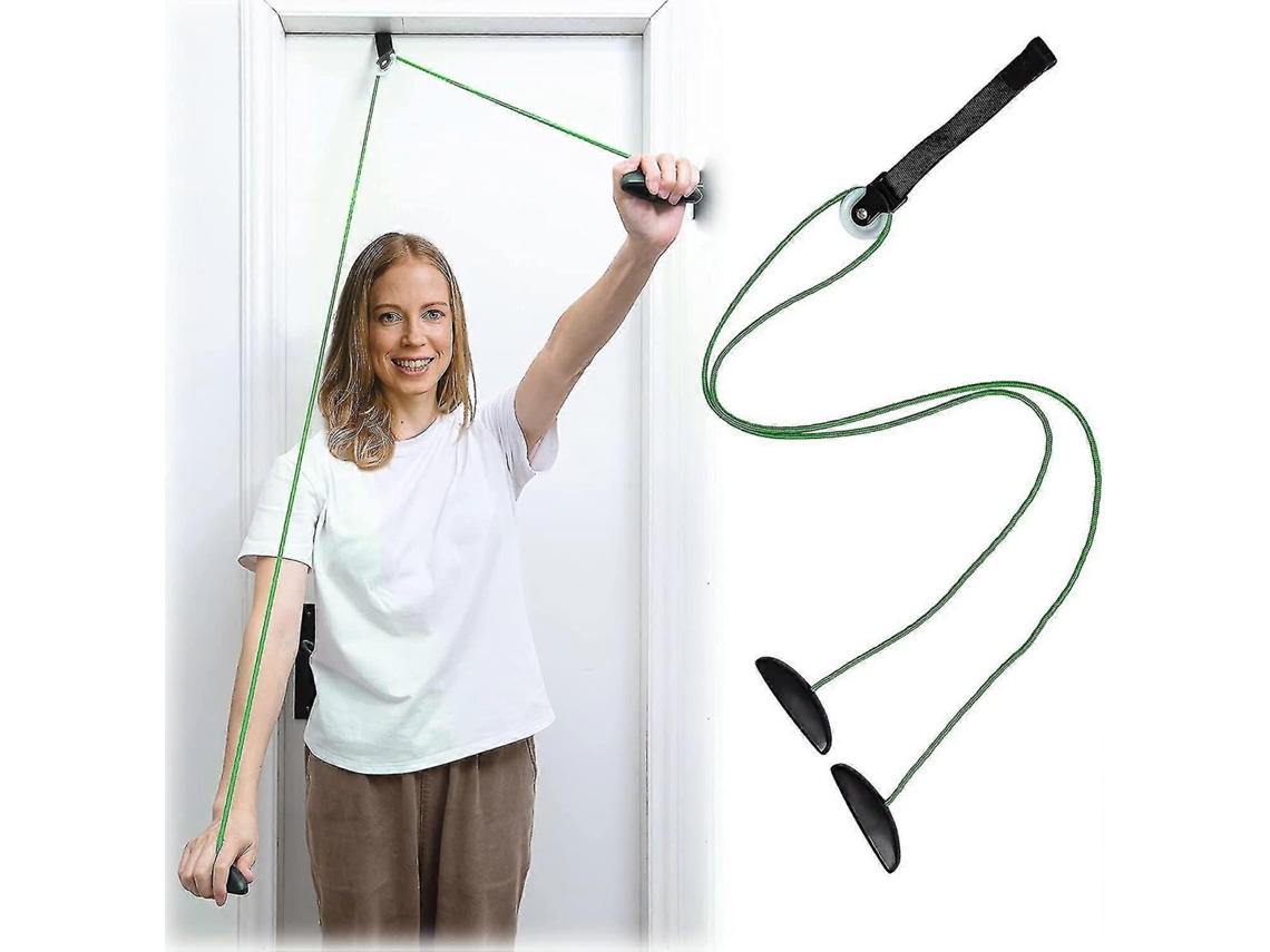 Sistema de polias Rebe-Shoulder Therapy com instalação Porta para recuperação e mobilidade (verde)