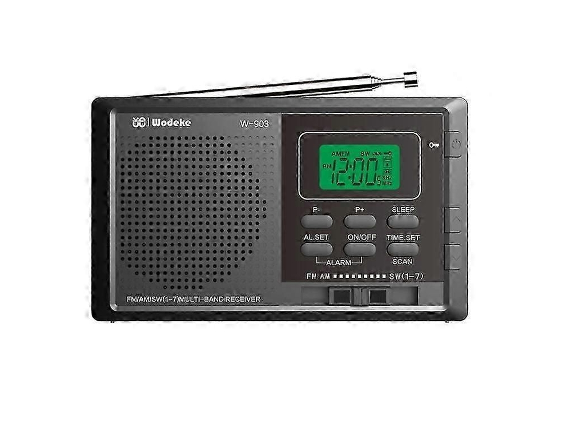 Radio digital portátil, AM/FM/SW, con pantalla LED, GOKOCO