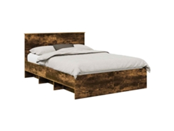 Maison Exclusive - Estructura De Cama Con Cabecera Roble Ahumado 140 X 200 Cm