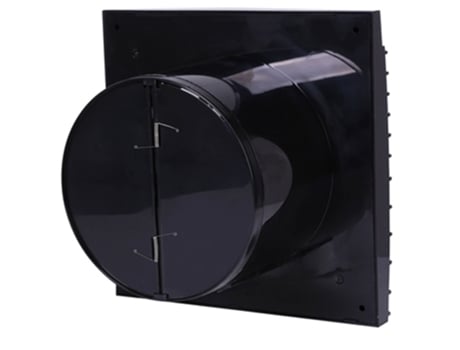 Extractor de flujo de aire de ventilador de ventilación estándar negro obsidiana de tamaño de conducto de 125 mm PRZYBYSZ