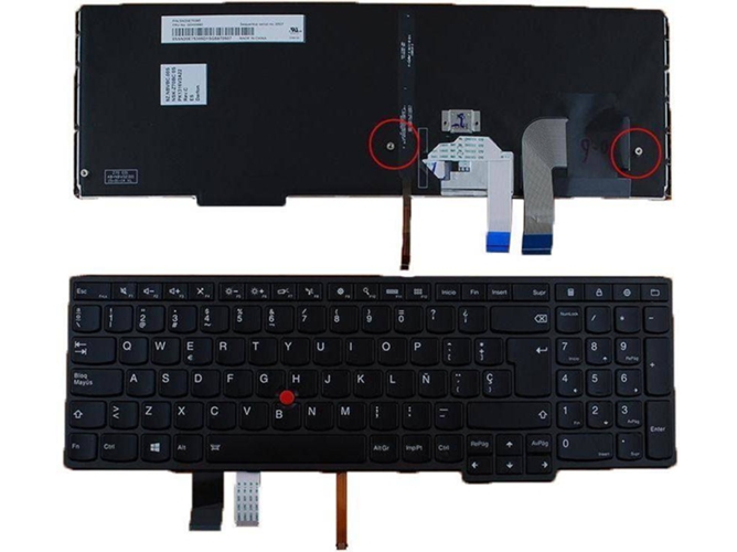 Teclado para Portátil Lenovo Thinkpad Yoga 15 Retroiluminado con Stickpoint 9Z.Nbvbc.00S Pk1316V2A22 Nsk-Z70Bc