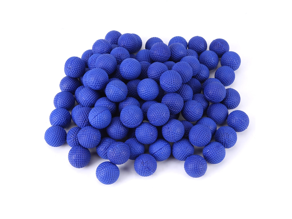 100 Bolas Elásticas Redondas Y Suaves Para Proyectiles De Pistola De Juguete Rival Zeus Apollo (azul)