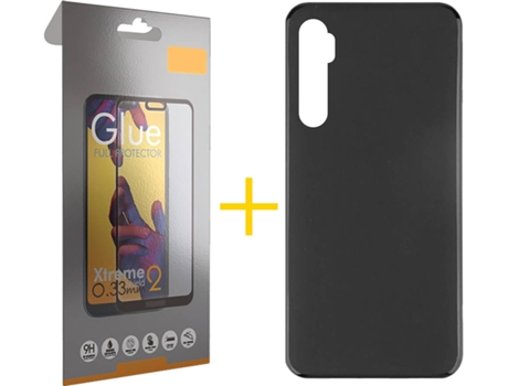 Kit Funda + Protector de Pantalla Xiaomi Mi Note 10 Lite SKYHE Full Liso (Negro)