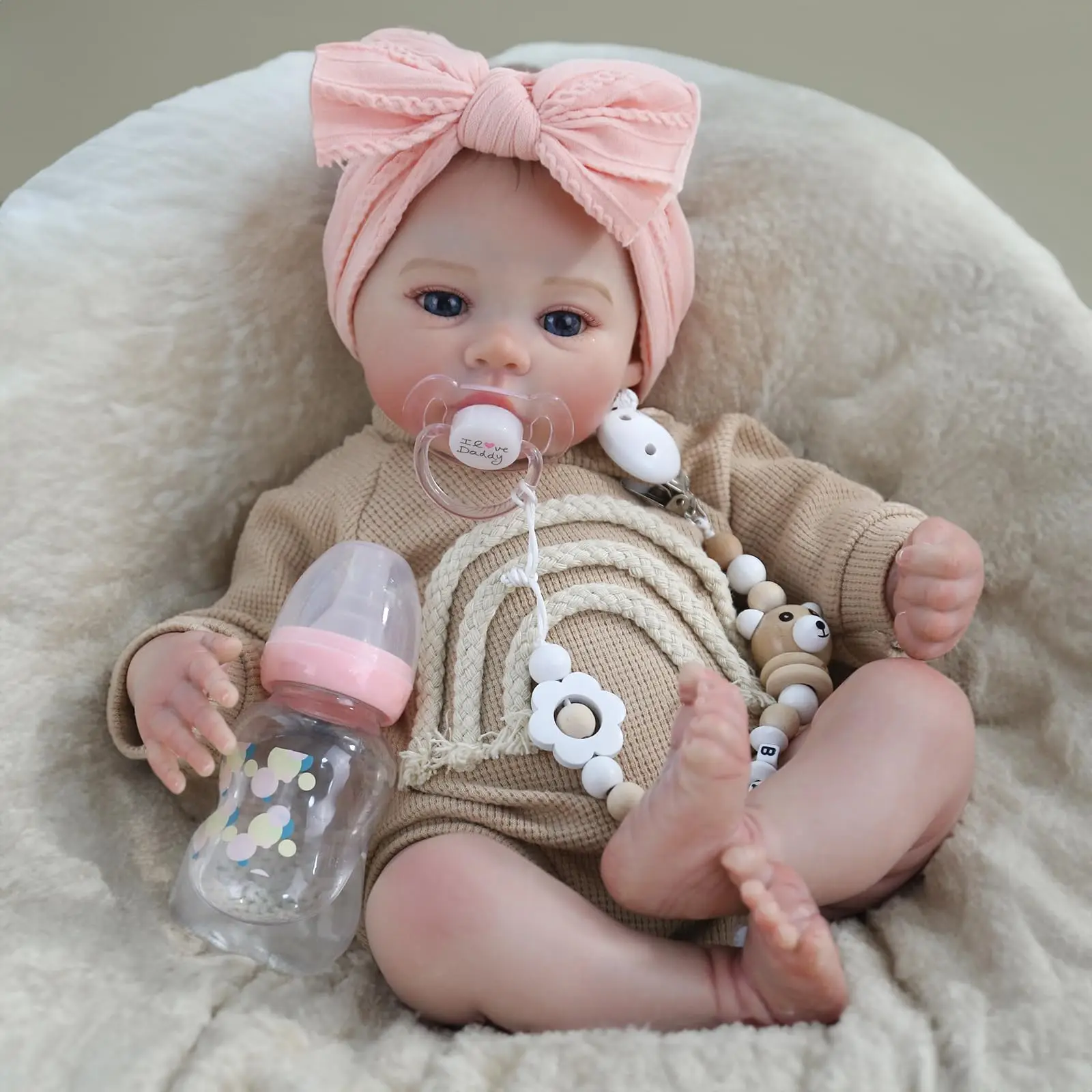 Muñeca renacimiento realista de 45 cm (18 pulgadas) - Juguete infantil hecho a mano