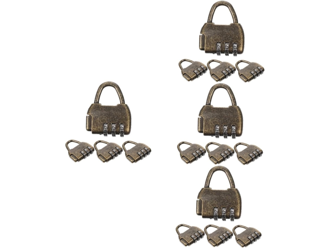 Juego De 16 Candados Retro, Cerraduras Digitales Antiguas Para Taquillas/cajas
