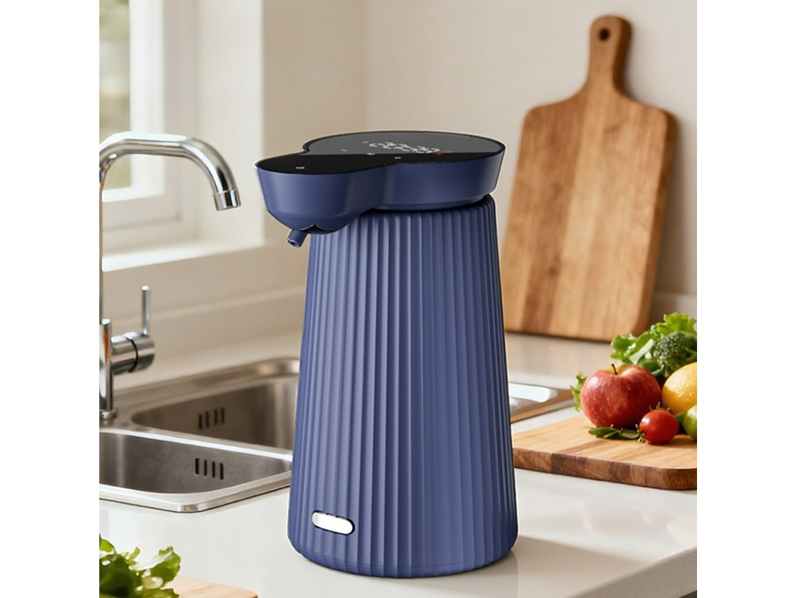 Dispensador automático de jabón líquido espumoso MDUG, recargable por USB, esteriliza 500 ml (azul oscuro)
