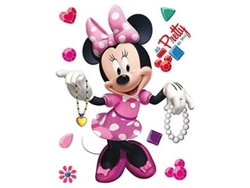 Dks Gee091084disney Minnie Mouse, Adhesivos de pared, 30x30cm 1 pieza, Papel, Colorido, 30x30cm Dks 1084 Ag Design