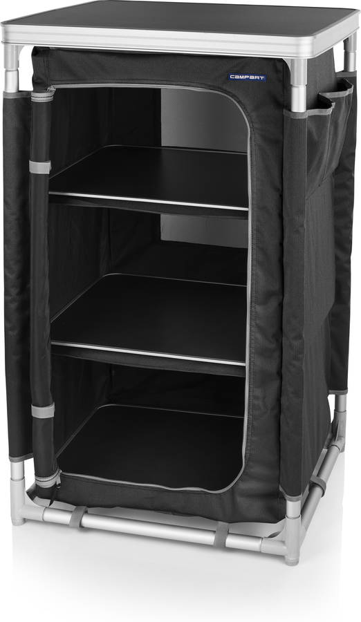 Campart Travel Cu0719 armario de camping nice tres compartimentos estructura aluminio 97 cm altura unisex gris