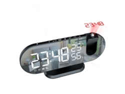 Radio Multifunción Con Espejo De Alarma Led