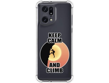 Carcasa para Oppo Find X5 Pro 5G TUMUNDOSMARTPHONE Dibujos Antigolpes Hombre Escalada Multicolor