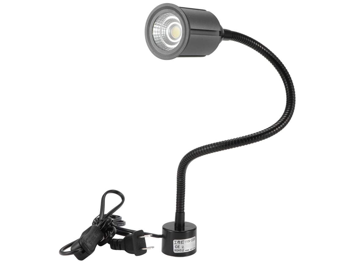 2026-lámpara De Trabajo Led Con Base Magnética Y Cuello Flexible Regulable Para Máquinas Cnc Tornos 110-12w