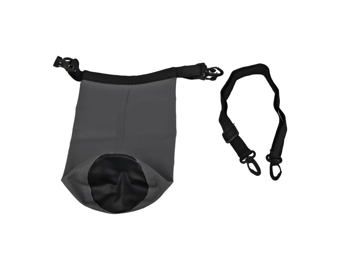 Bolsa Impermeable Tipo Cubo, Repelente Al Agua, 2 Litros, Gris, Para Rafting, Camping, Navegación, Kayak Y Actividades Al Aire Libre.
