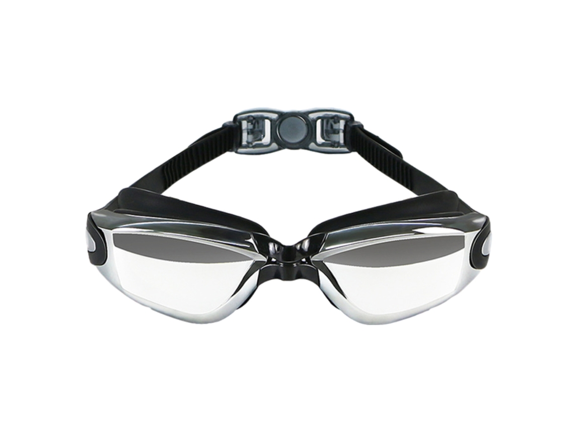Gafas de natación antivaho y antifugas con correa de silicona ajustable y tapones para los oídos para adultos Kofihety