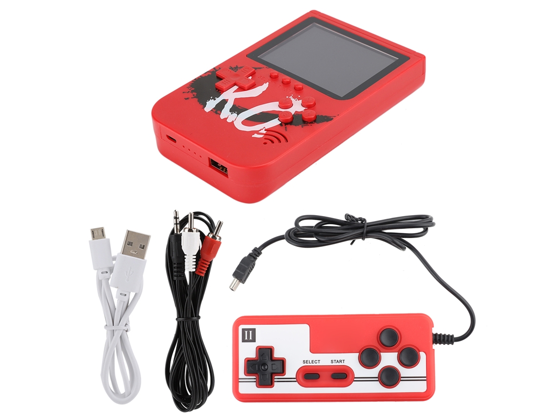 Consola De Juegos Portátil Retro Con Batería Externa De 10000 Mah, Mando, 400 Juegos Clásicos Y Pantalla De 3 Pulgadas.