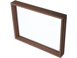 Marco Fotos Madera Marrón Acrílico Diseño Elegante Sencillo Transparente Multiusos Decoración Dormitorio Mesa