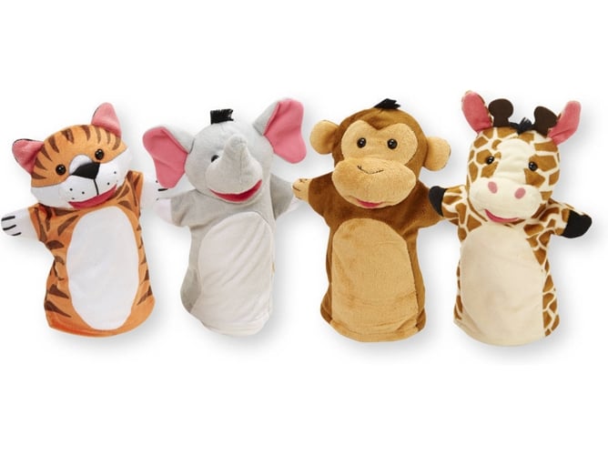 Marionetas de mano Boneca MELISSA & DOUG Zoo Friends