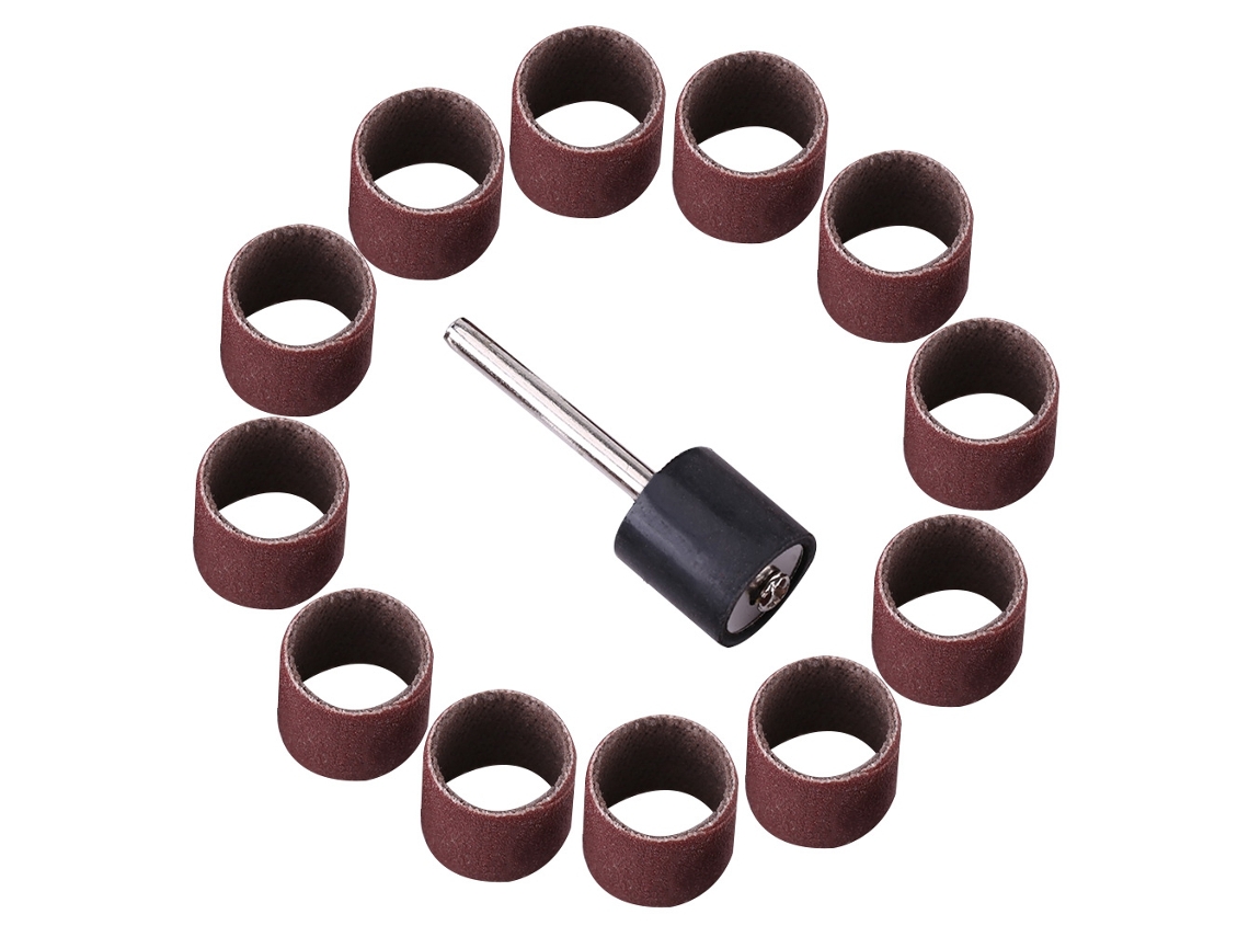 Kit De Lijado De Tambor Con Manguitos Y Mandril Para Madera Y Artesanía Pulido (320)