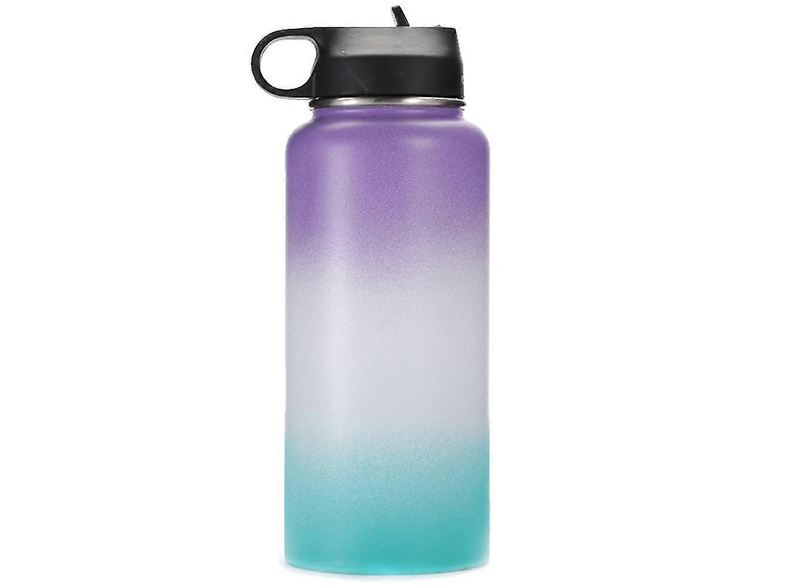 Botella térmica de acero inoxidable para deportes al aire libre, portátil, para bicicleta eléctrica