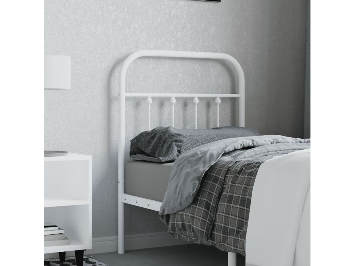 Cabecero De Metal Blanco 75 Cm