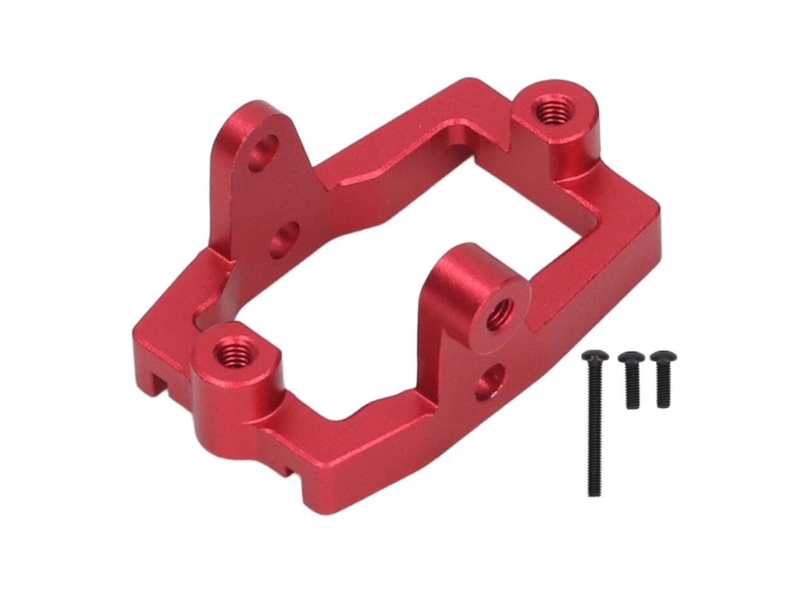 Soporte De Servo De Metal Aluminio Para Rc Crawler Traxxas 1/18 Trx4m Control Flexible Tamaño Preciso Ligero Rojo